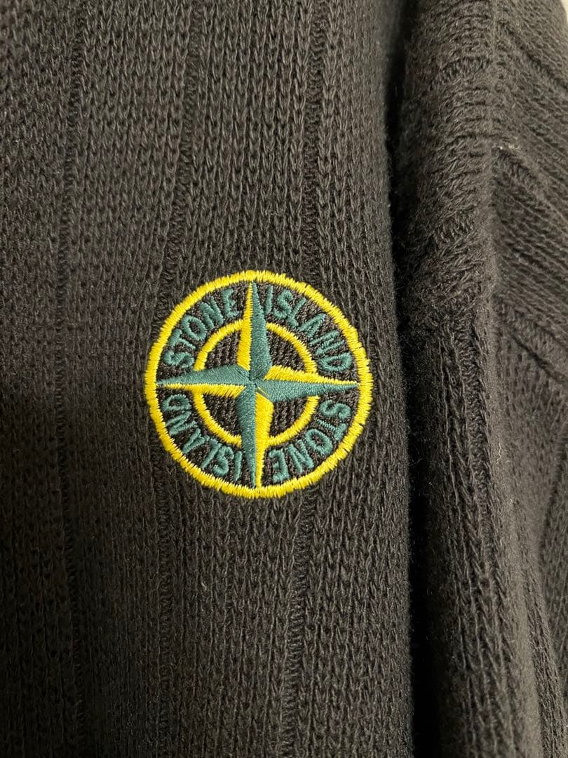 STONE  クルーネック　ブラック　黒　ニット