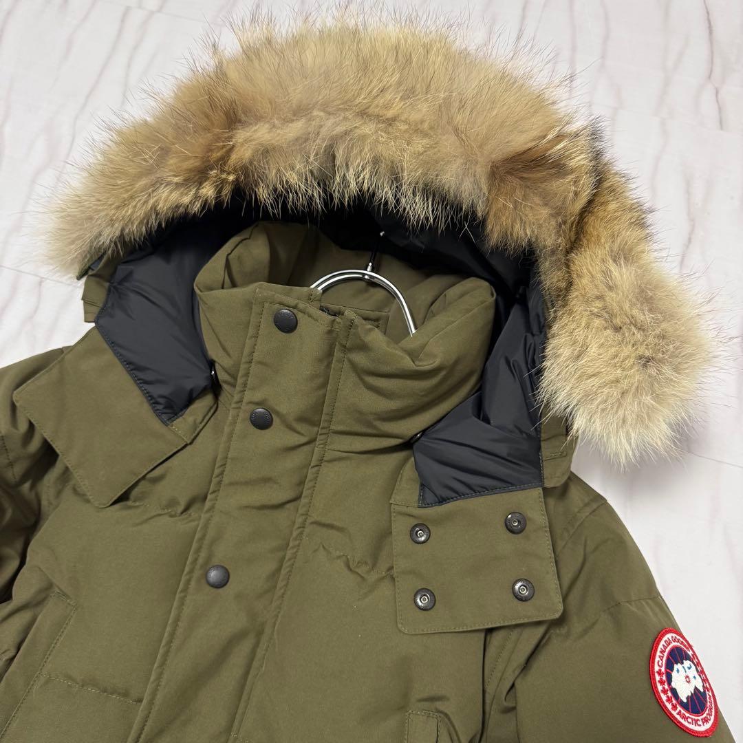 カナダグース ウィンダムパーカー 3way ダウン コヨーテファー カーキ S