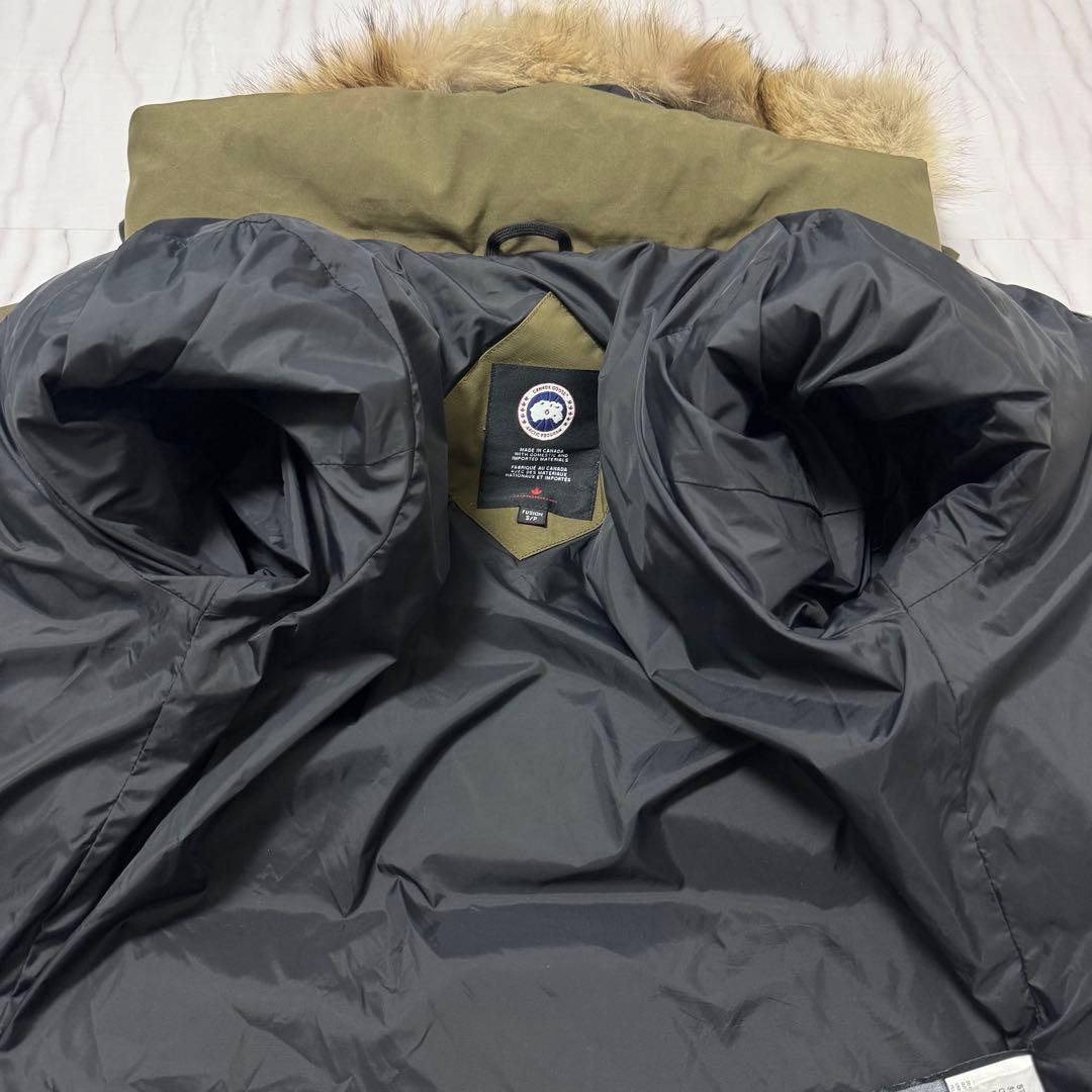 カナダグース ウィンダムパーカー 3way ダウン コヨーテファー カーキ S