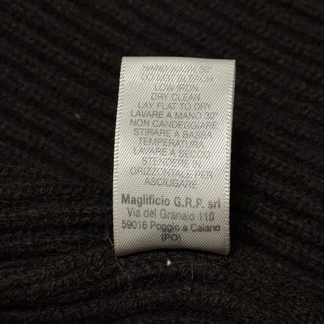 GRP DS KNIT ウールカシミヤ 茶 V M相当 イタリア製