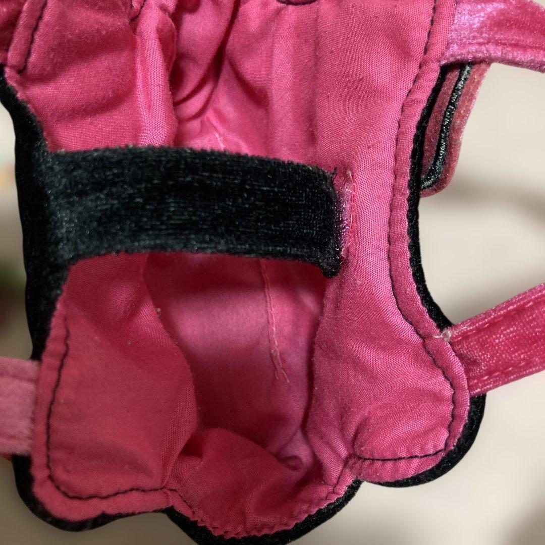 キティちゃん根付けストラップ、指人形、ミニバック