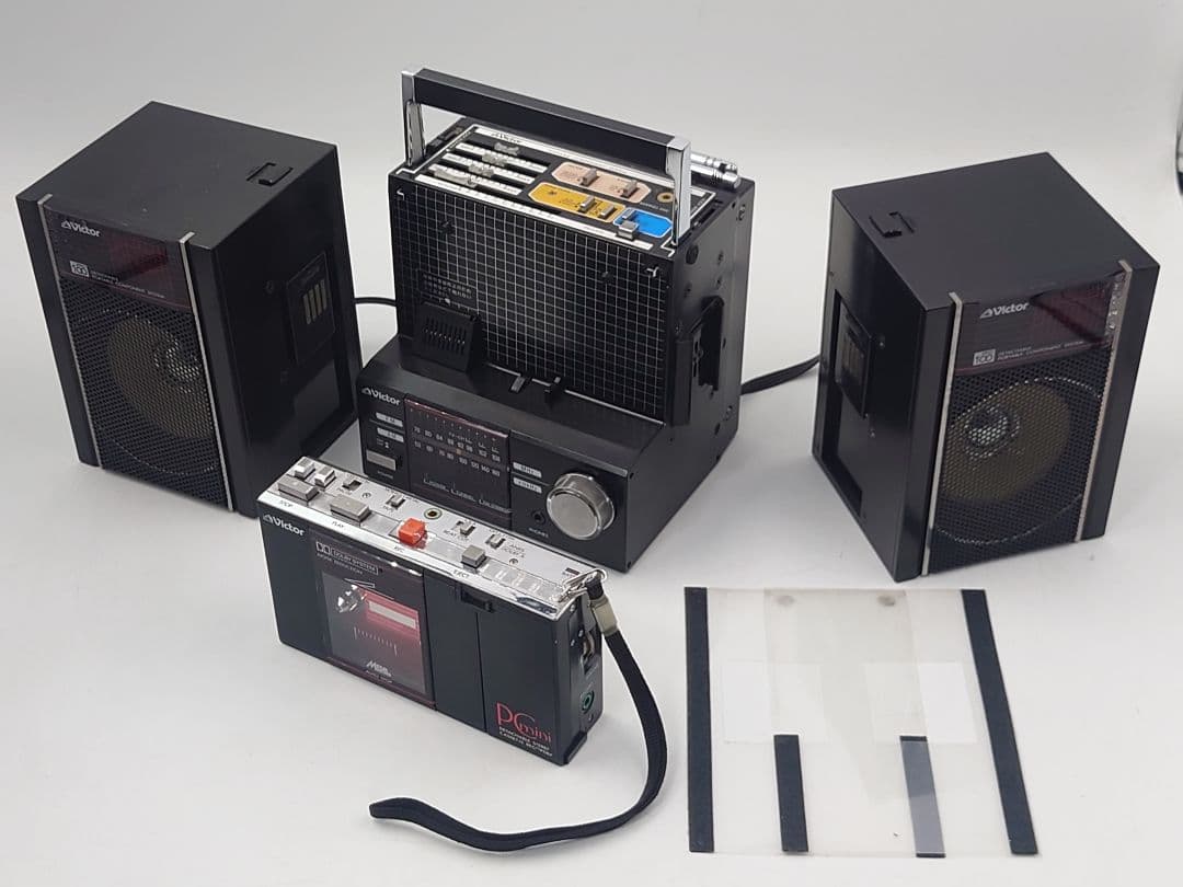 【ジャンク】 Victor ラジカセ ポータブルコンポ PC-R100 ビクター