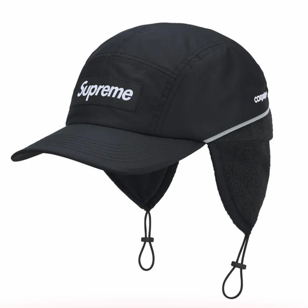 Supreme キャップ シュプリーム Earflap Camp Cap 黒