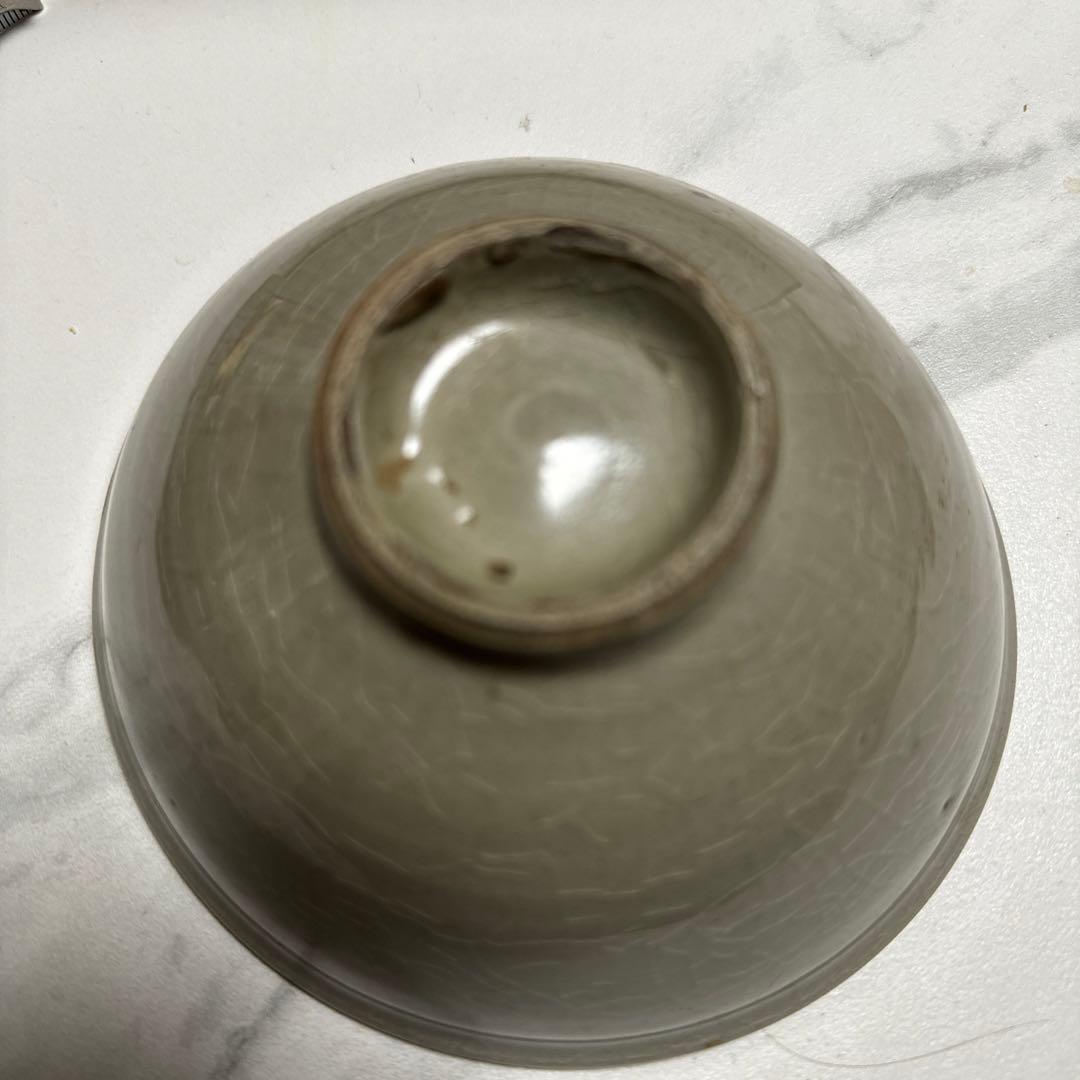 青磁茶碗 中国耀州？朝鮮美術　高麗青磁