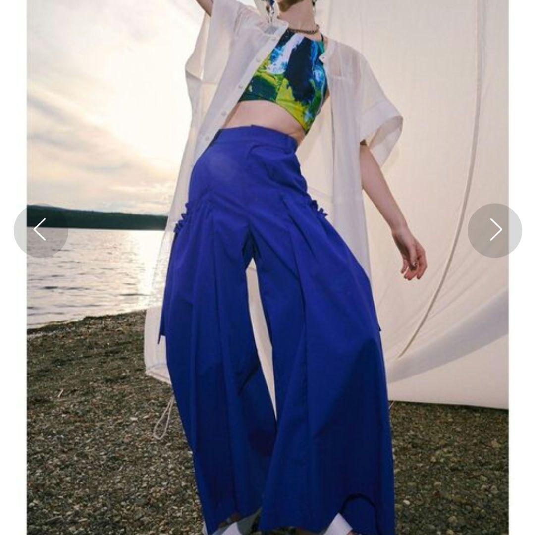 UN3D.　サイドギャザーボリュームパンツ　23年SS　定価3.9万