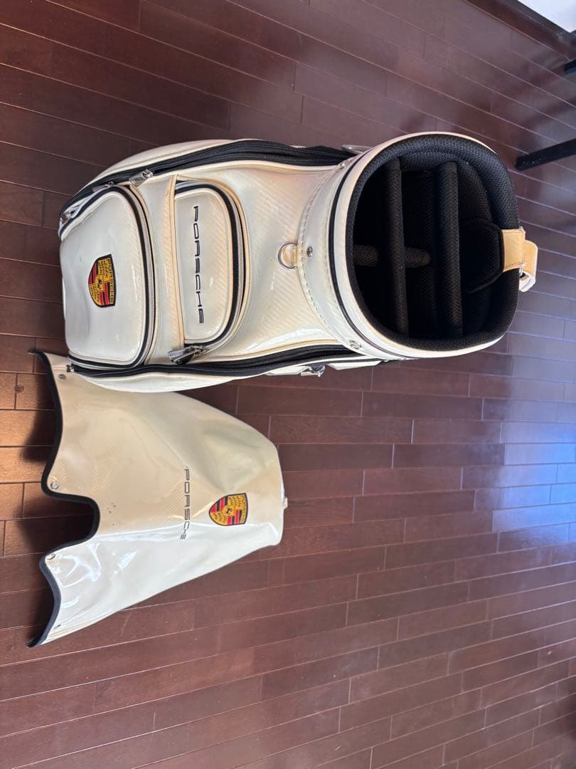 ポルシェ ゴルフバッグ ホワイトゴールド