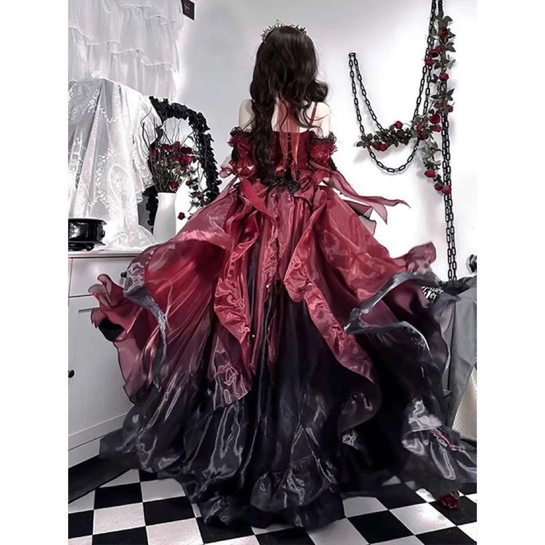 ロリータ　ドレス レッドワンピース