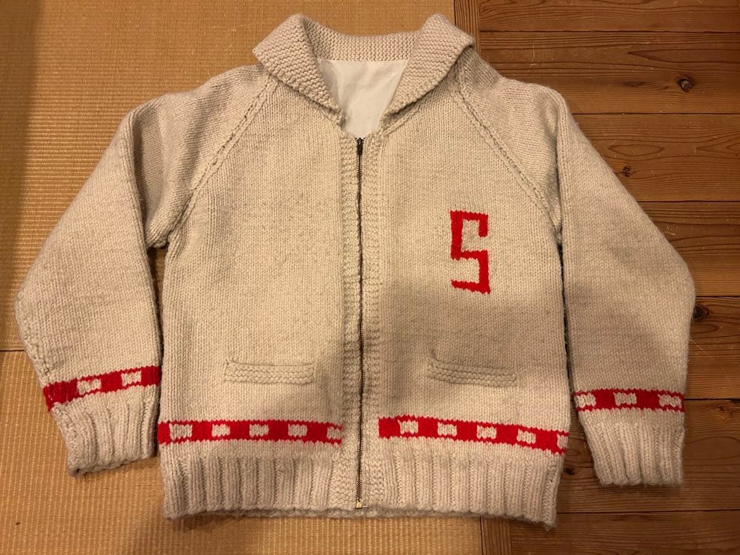 ヴィンテージ カウチンセーター 60s アイスホッケー