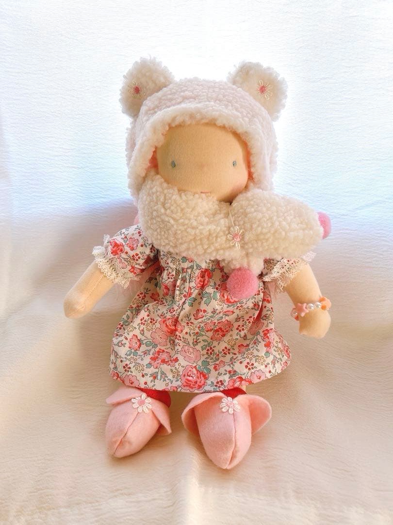 ウォルドルフ人形　桃色の女の子