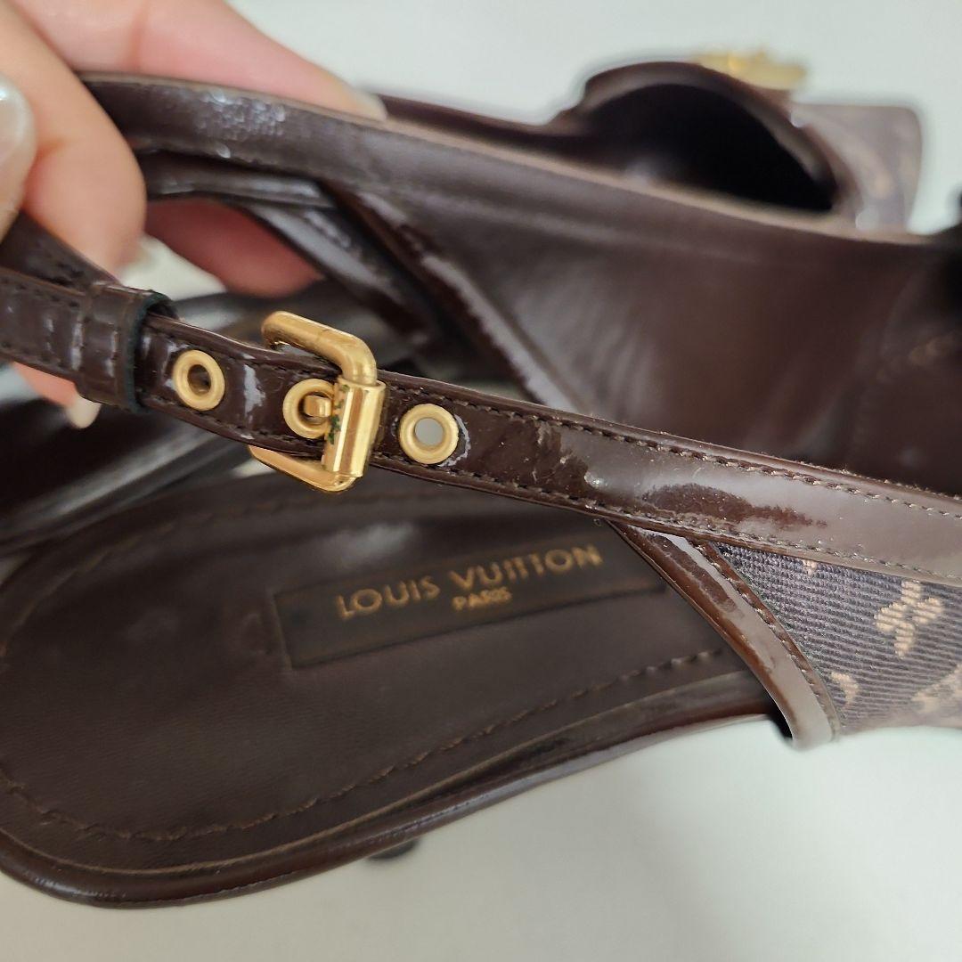 ルイヴィトン　モノグラム　レディース　ストラップパンプス　サンダル