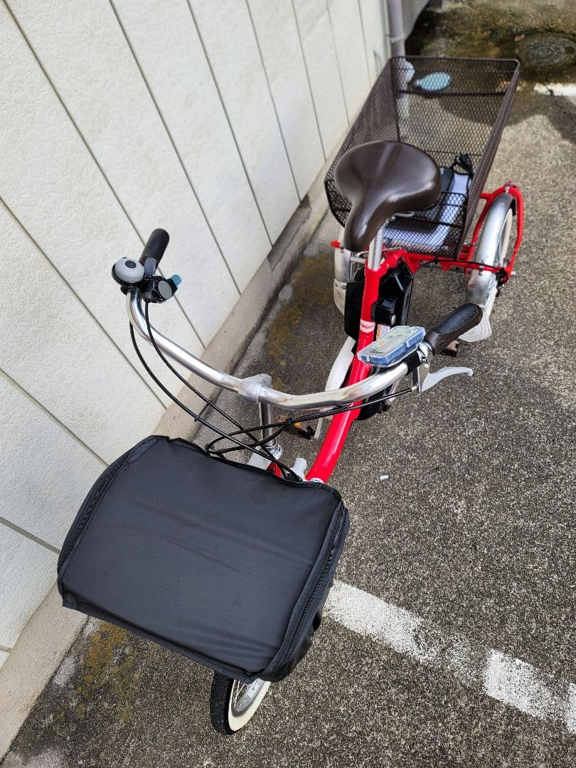 YAMAHA Pas 赤い三輪電動アシスト自転車