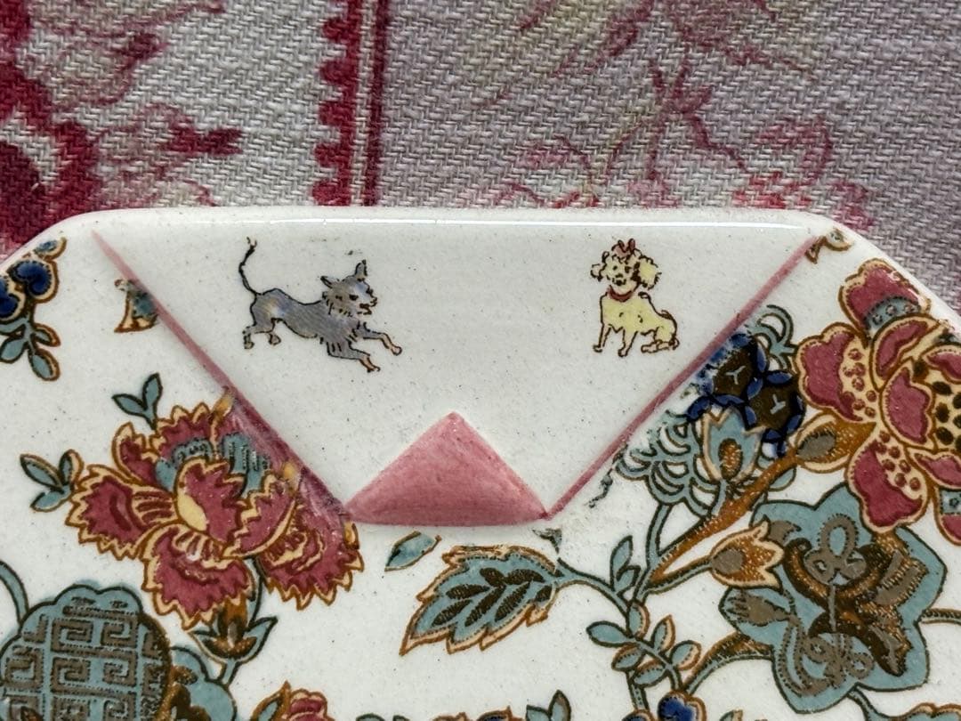 希少フランスアンティーク　サルグミンヌ　アンファン・リシャールのカップ&ソーサー