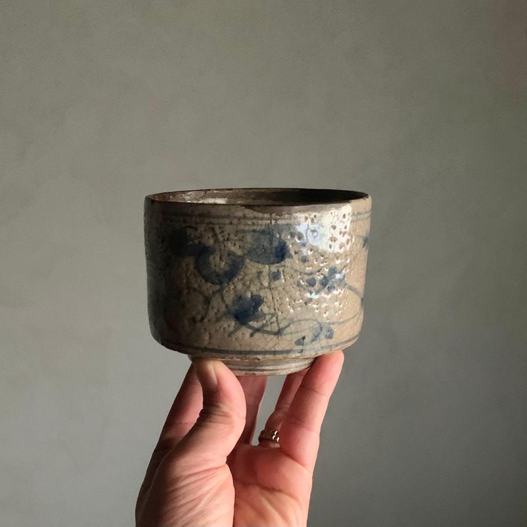 呉州染付 筒茶碗 中国美術 古美術 古道具 アンティーク茶道具