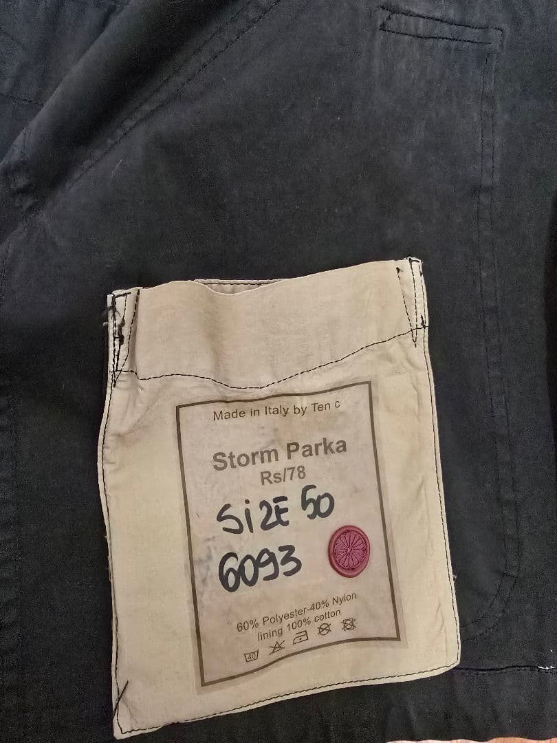 【廃盤】TEN-C STORM PARKA　シャーリングカラーセット 50