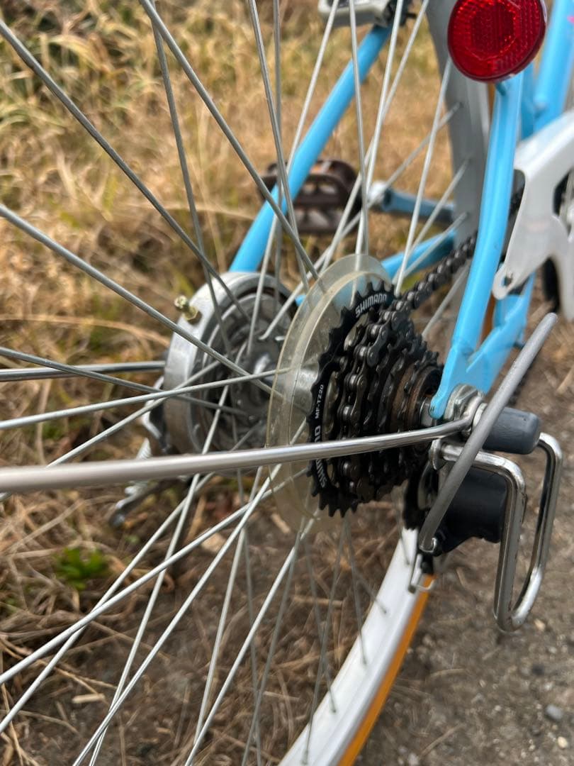 名古屋市内お届け無料手渡し希望2インチ子供用自転車 青と白 前カゴ付き