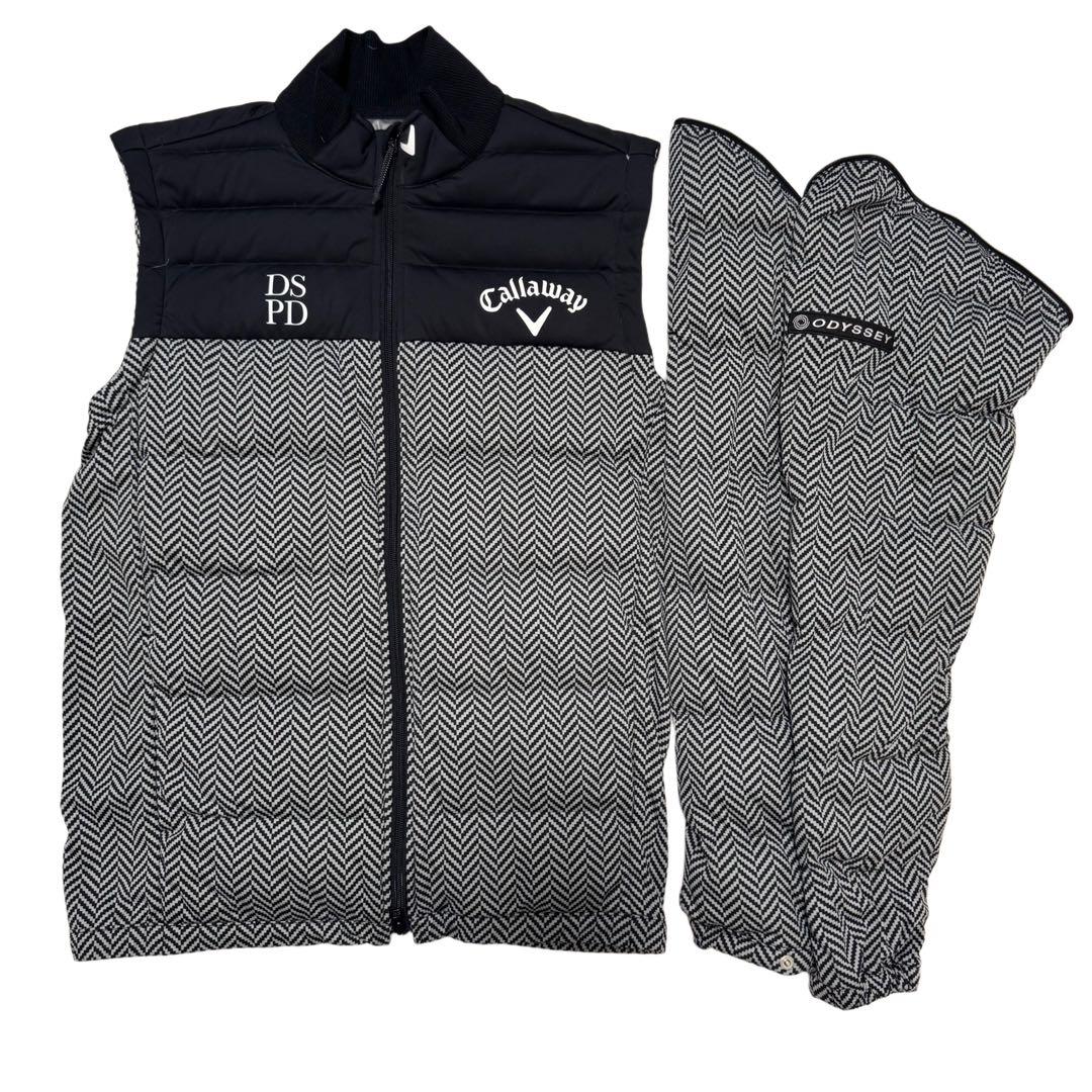 美品　Callaway 2WAYダウンジャケットゴルフウェアダウンジャケットXL