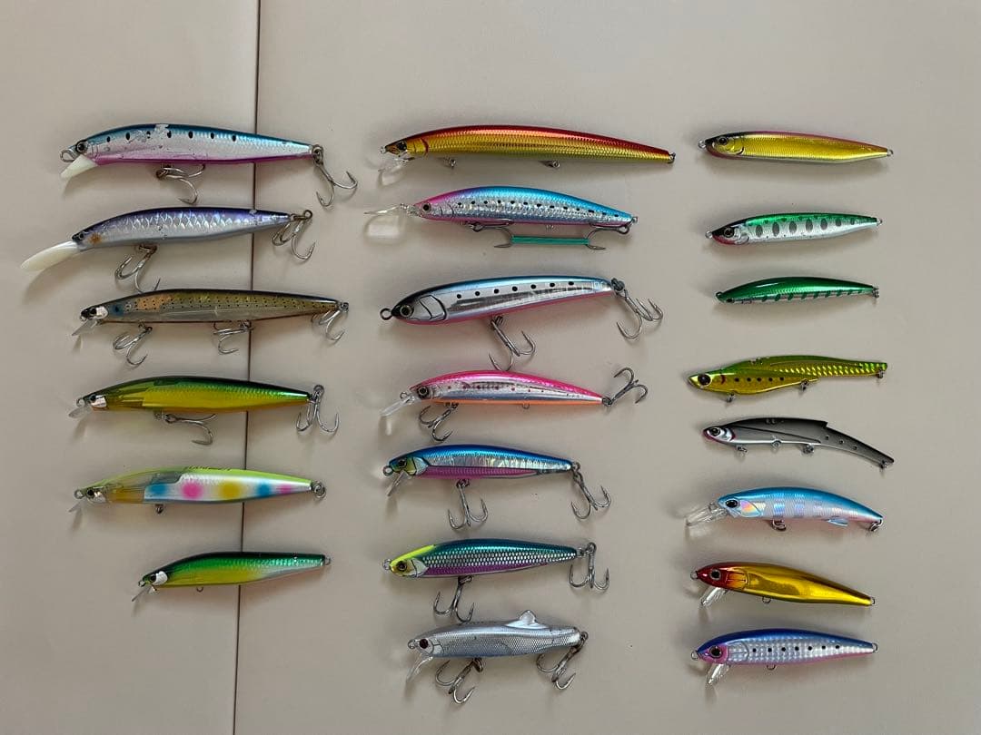 【まとめ売り】ミノー、シンペン、ダイペン、ジグミノー21本分格安 シマノなど