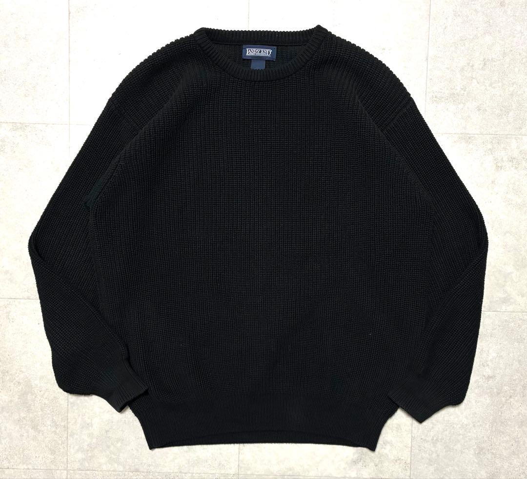 90s USA製 LANDS END コットンニット