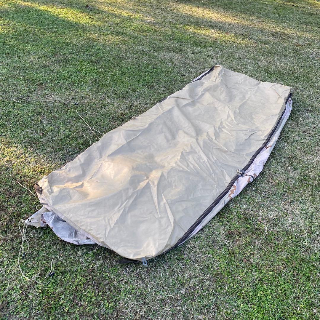 オランダ軍　テント　ポール・ペグ付　正規品　デザートカモ①　コンディション良