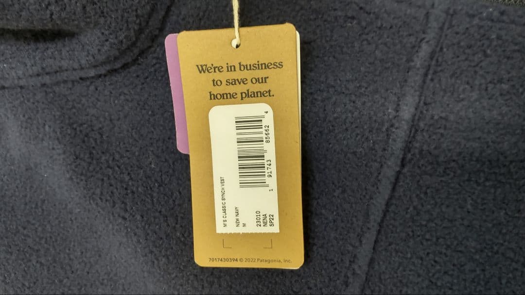 新品　パタゴニア　 ネイビー シンチラ　ベスト　フリース　M