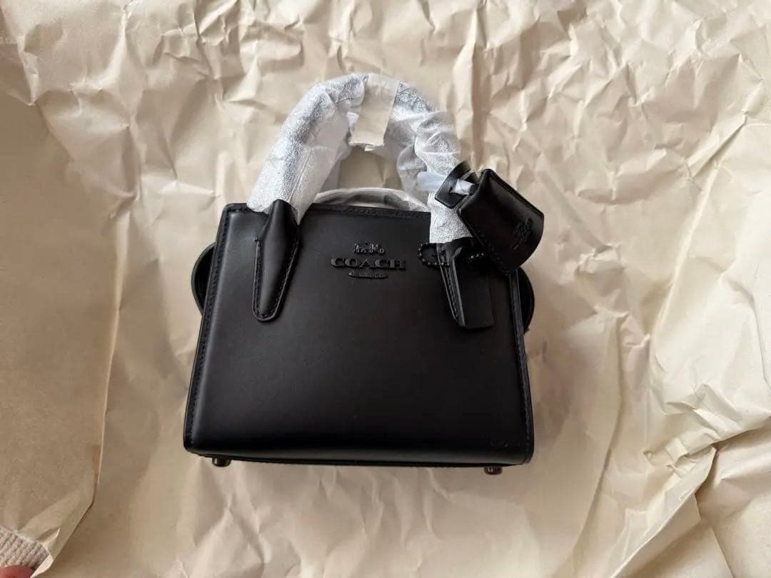 COACH BRAND STREET RING ブラック ショルダーバッグ