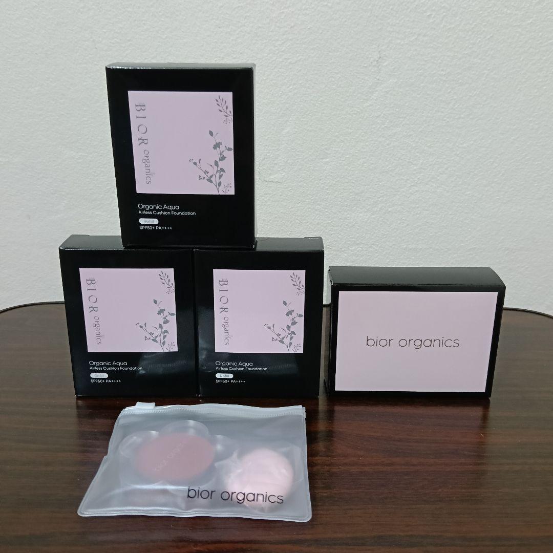 I⑱　オーガニックアクア エアレスクッション美容液ファンデーションリフィル 他