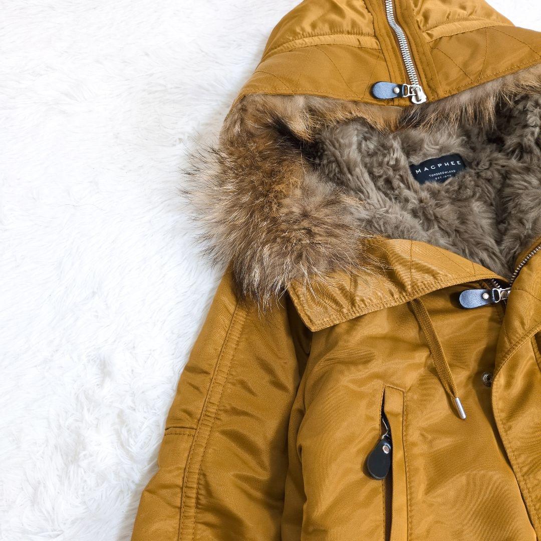 トゥモローランド　マカフィー　　N-2B　裏ボア　モッズコート　ラクーンファー