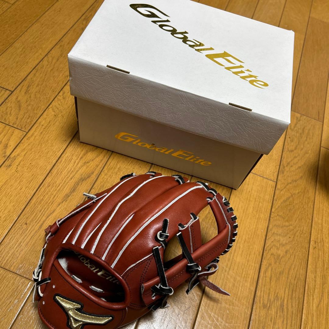 Global Elite 硬式グローブ 茶色
