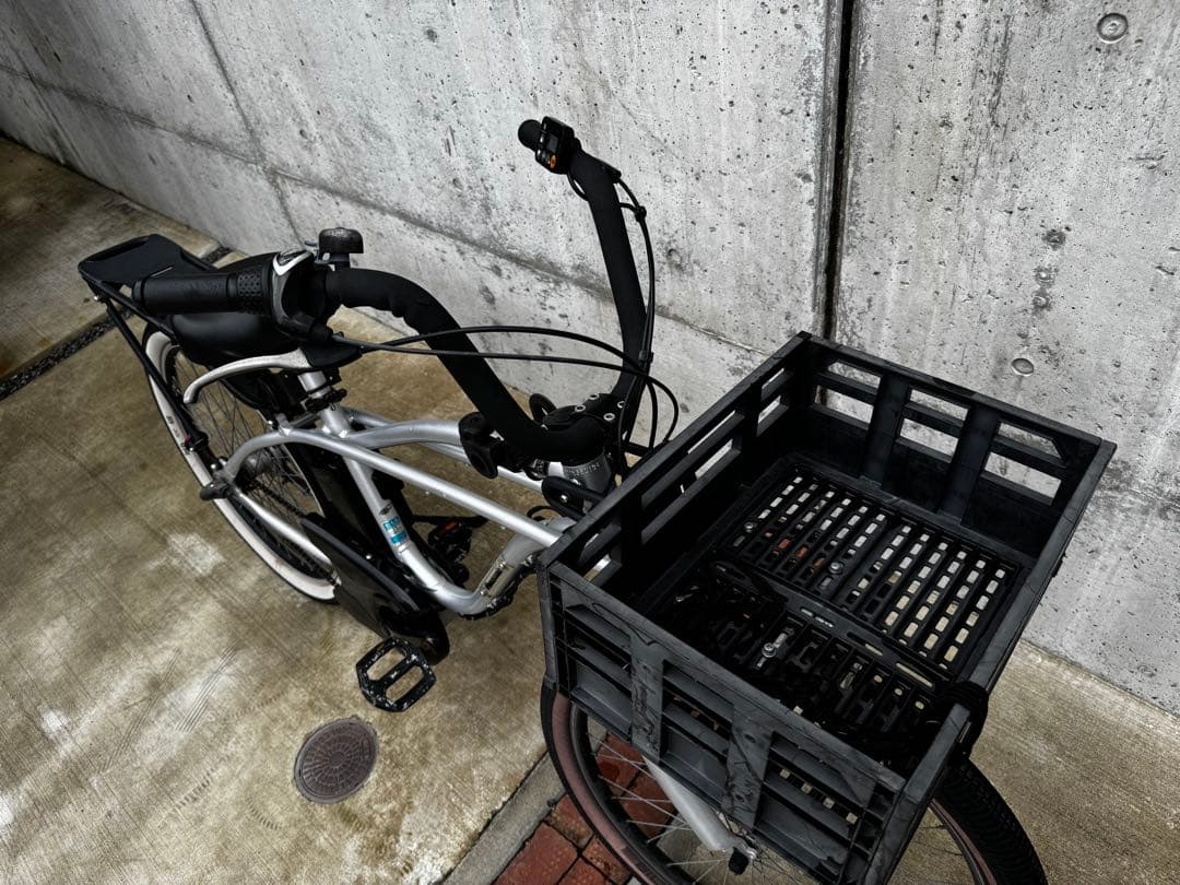 電動アシスト自転車 Panasonic BP02 26型 内装3段変速 シルバー