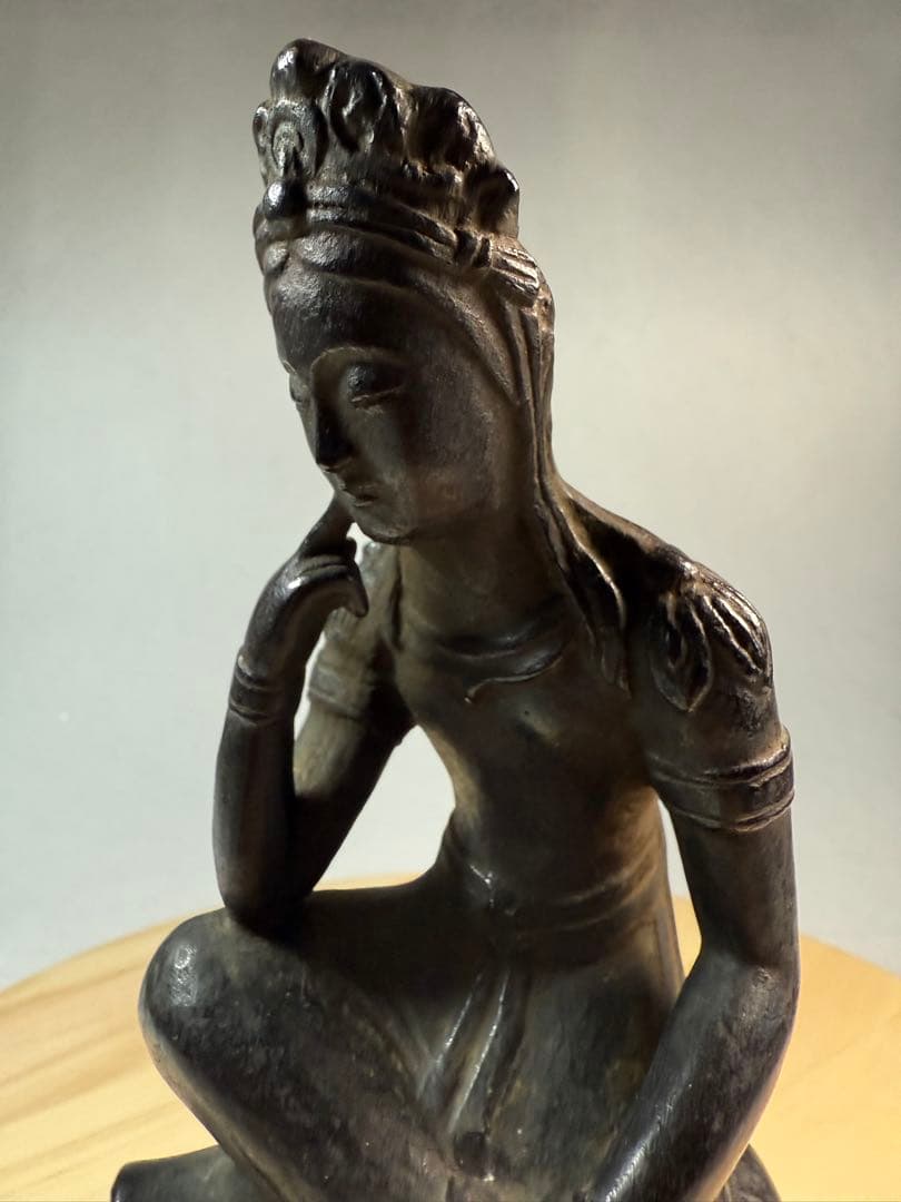 仏像 思惟弥勒銅製仏像 仏教美術 芸術品骨董