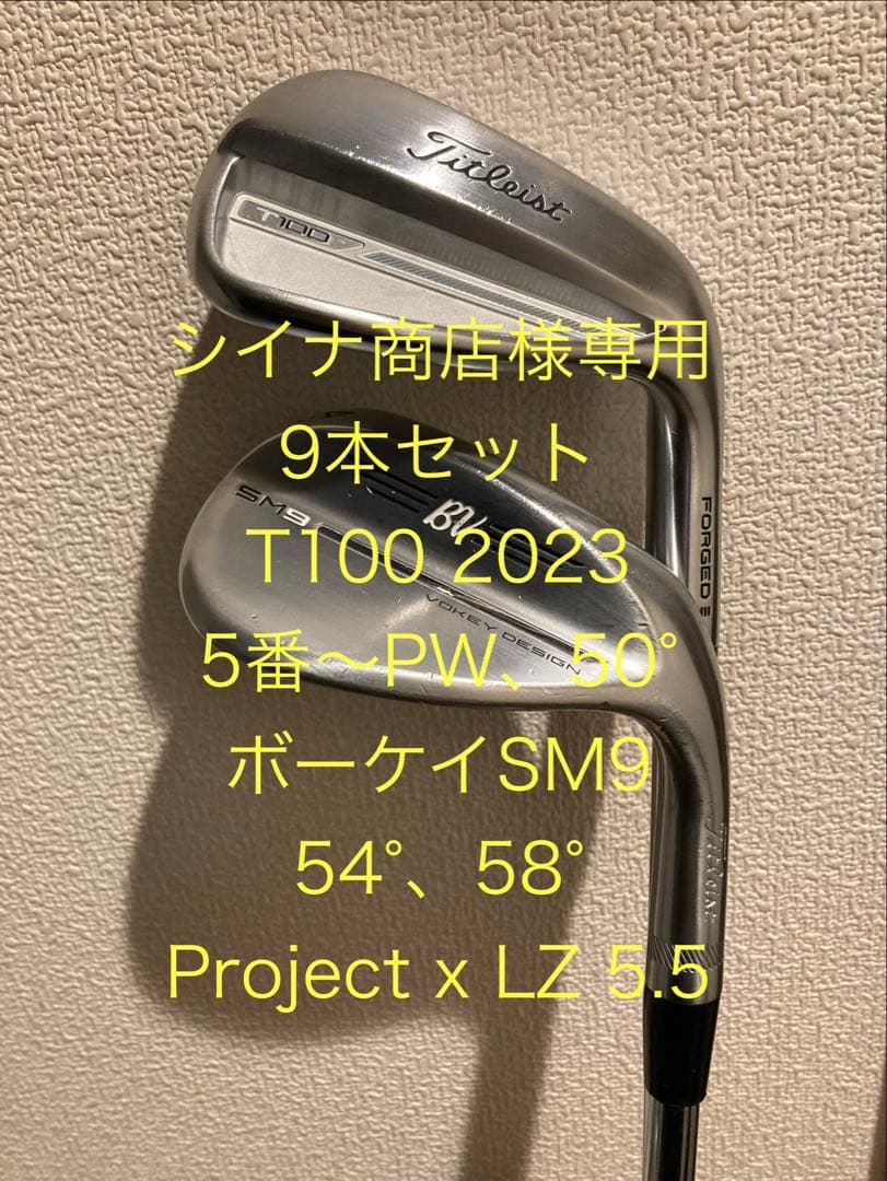 【シイナ商店】T100 SM9 9本 project x LZ 5.5