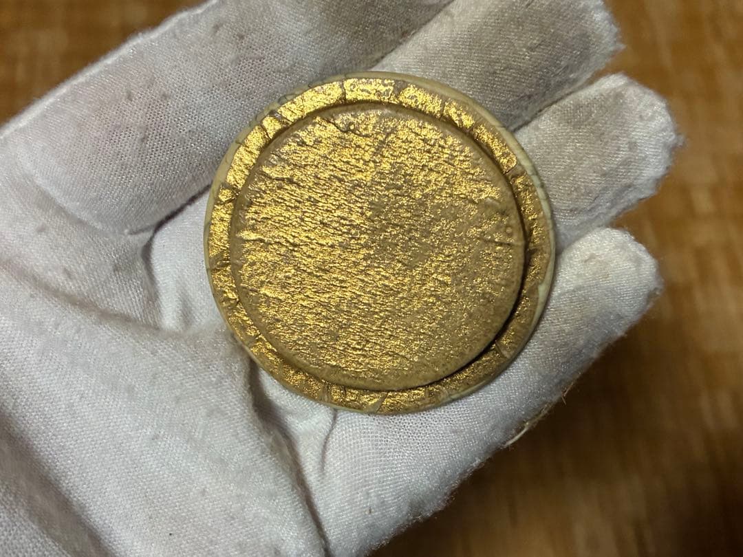 古陶器 赤楽 茶入 印あり 煎茶道具 箱付