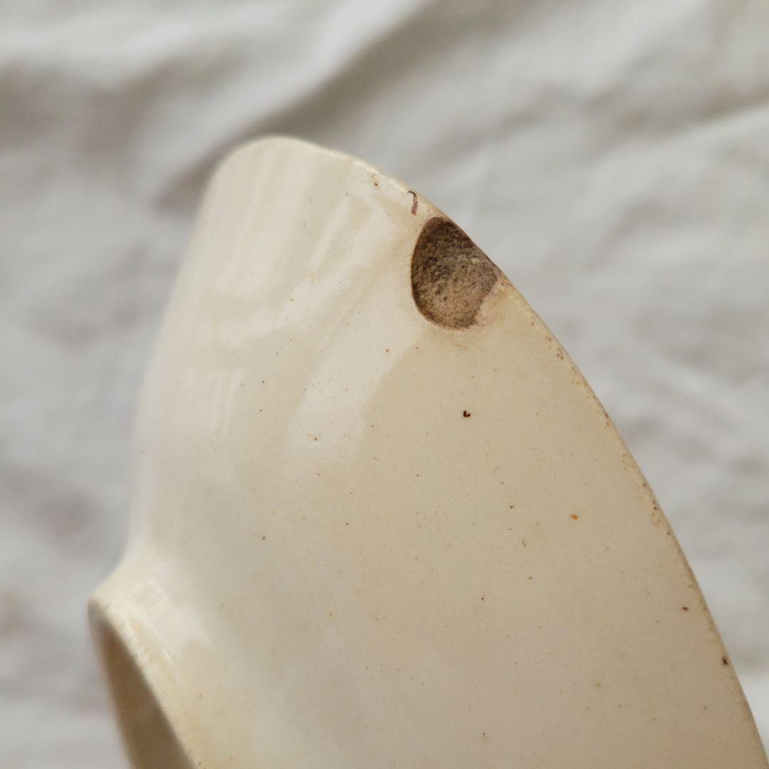 フランス　アンティーク　ラヴィエ　ブラウン花