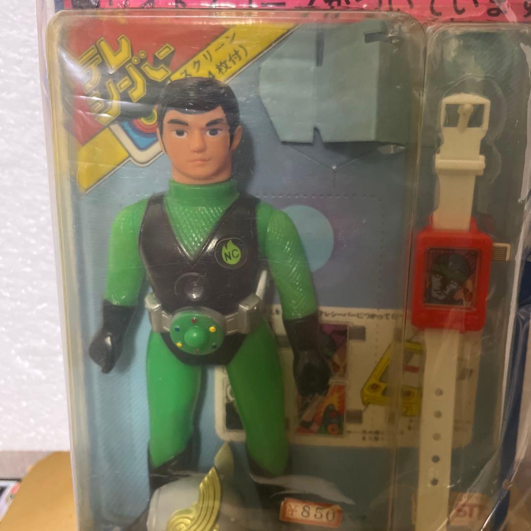 ⚠️デッドストック　忍者キャプター　風忍　スタンダード　ソフビ　面取れ　当時物