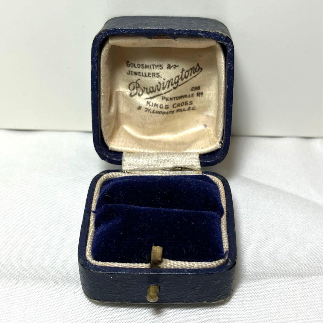 英国 アンティークジュエリーボックス リング用