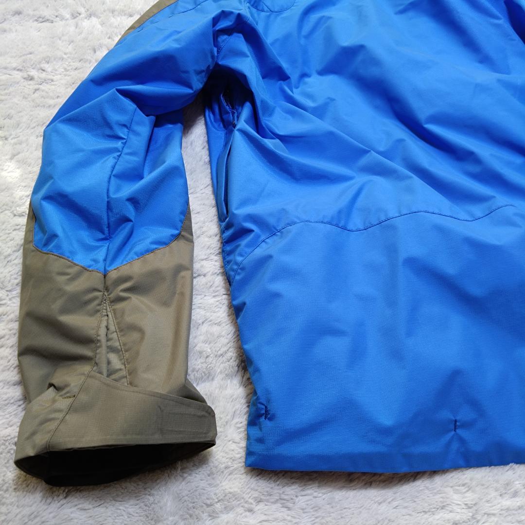 マーモットMarmot　大きいLサイズ スキーウェア上下 青 グレー　ヒートナビ