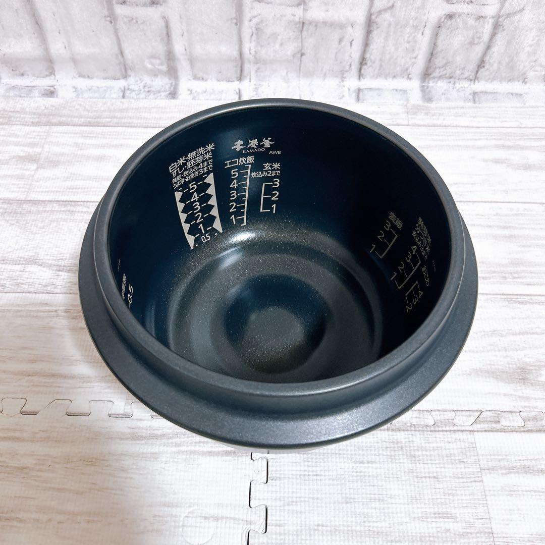 【良品】三菱 炊飯器 本炭釜 5.5合KAMADO NJ-AWB10-B
