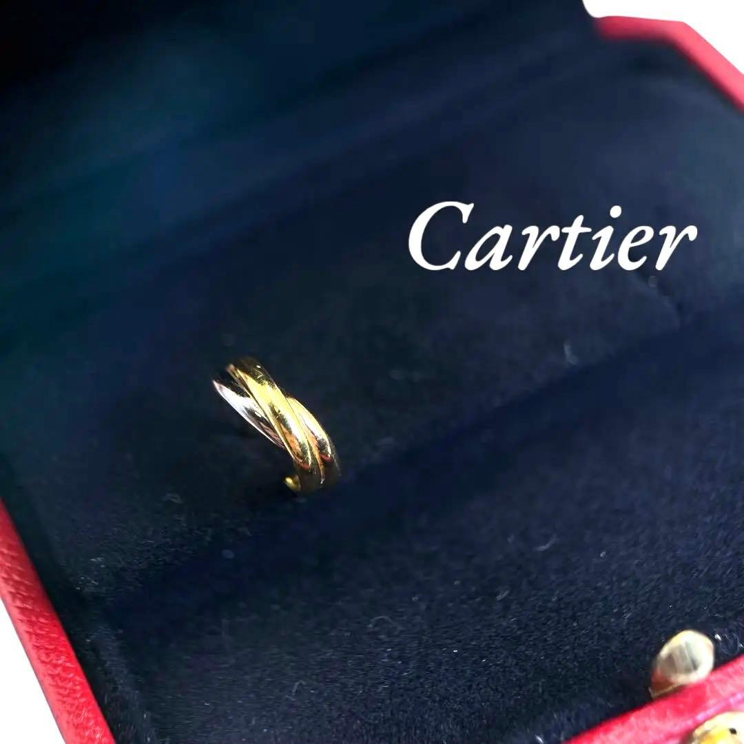 【美品】カルティエ　トリニティ　ピアス　片耳用　750 PG×WG