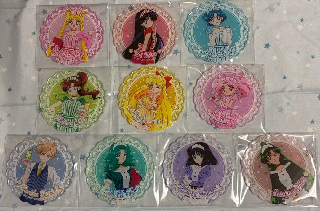 セーラームーン カフェ 2017 アクリルコースター コンプリート10点