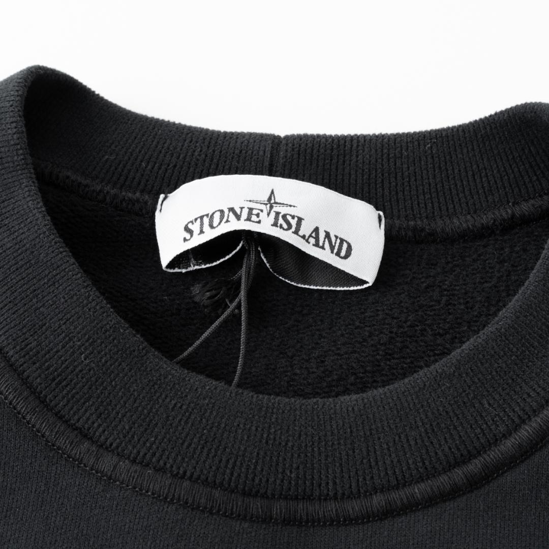新品 STONE  裏起毛 LOGO スウェットシャツ L