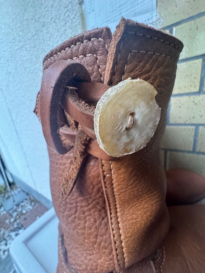 COMME des GARÇONS ブラウンショートブーツ