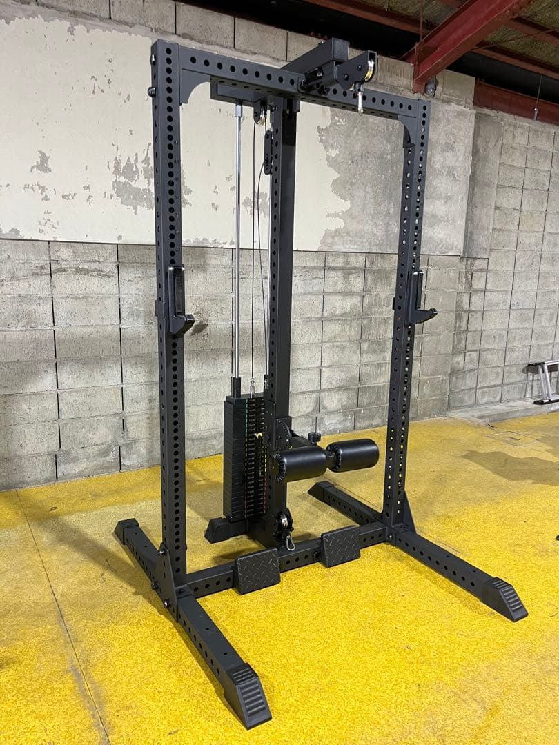 【美品】MBCスクワットラック+ラットプル　VILLAINプレート125kg