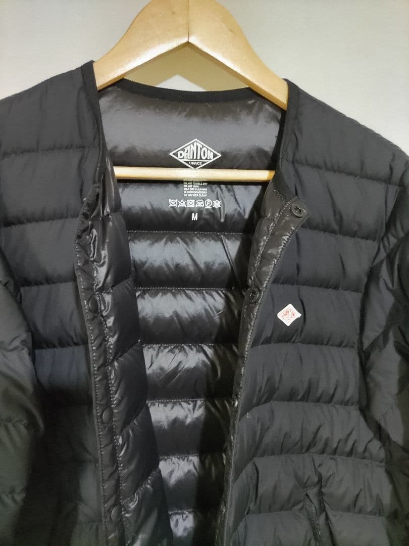（新品）DANTON メンズクルーネックインナーダウンジャケット