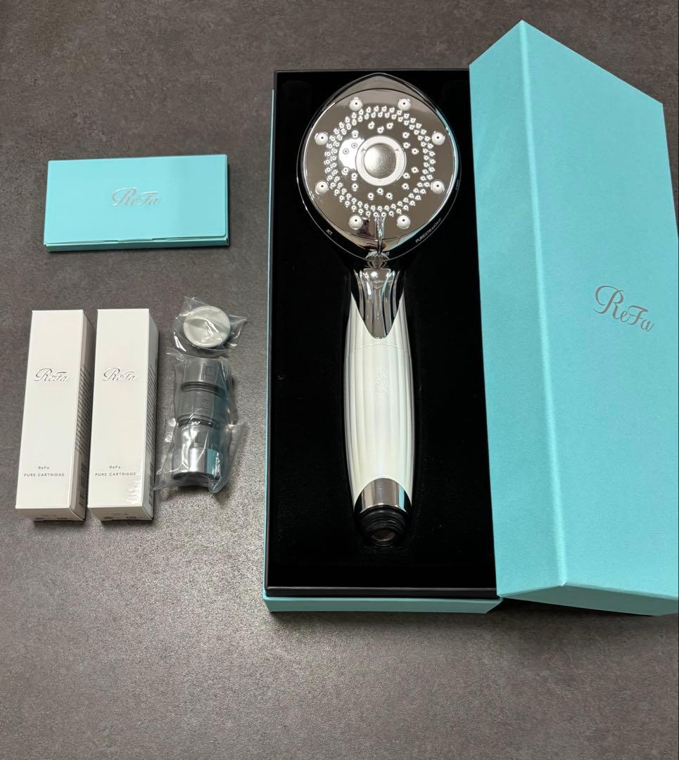 リファ ファインバブルピュア シャワーヘッド + カートリッジ新品付き
