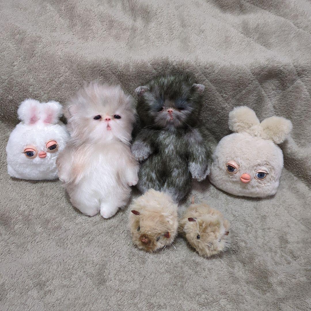 アートドール 作家 ぬいぐるみ 猫 セット ハンドメイド 国内 アーティスト