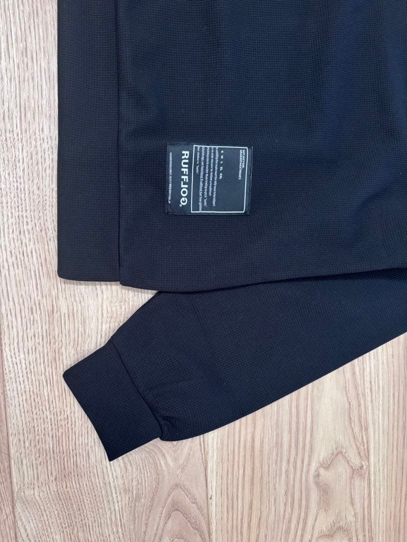 ラフロッグ　サーマルモックネックシャツ　ブラック　S