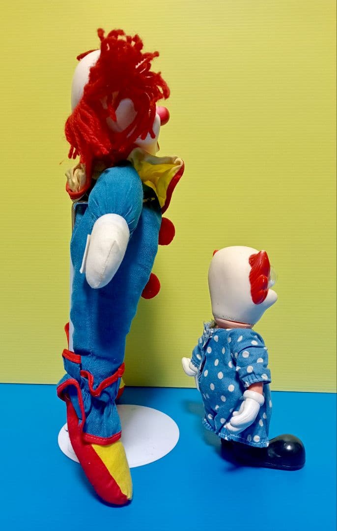 レア 1960s 米国 ボゾヴィンテージドールBOZO THE CLOWN×２体