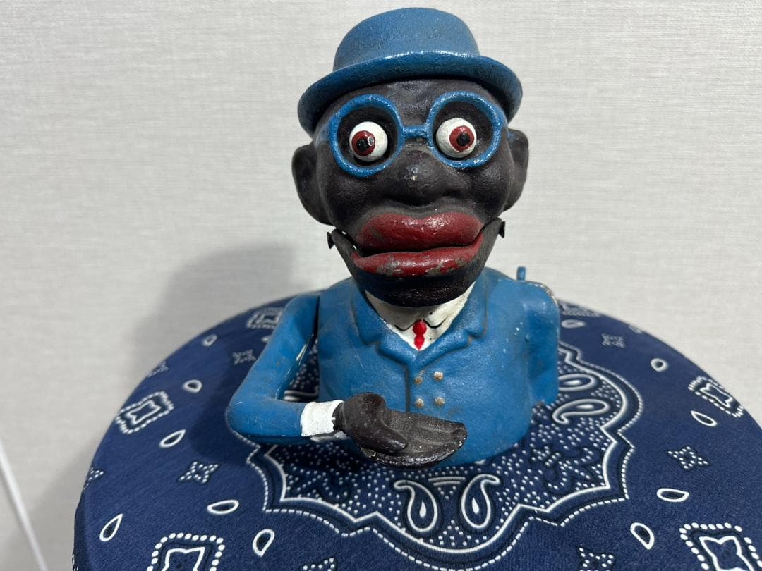 ヴィンテージ 貯金箱 アイアン 1939年製 アンティーク アフリカンアメリカン