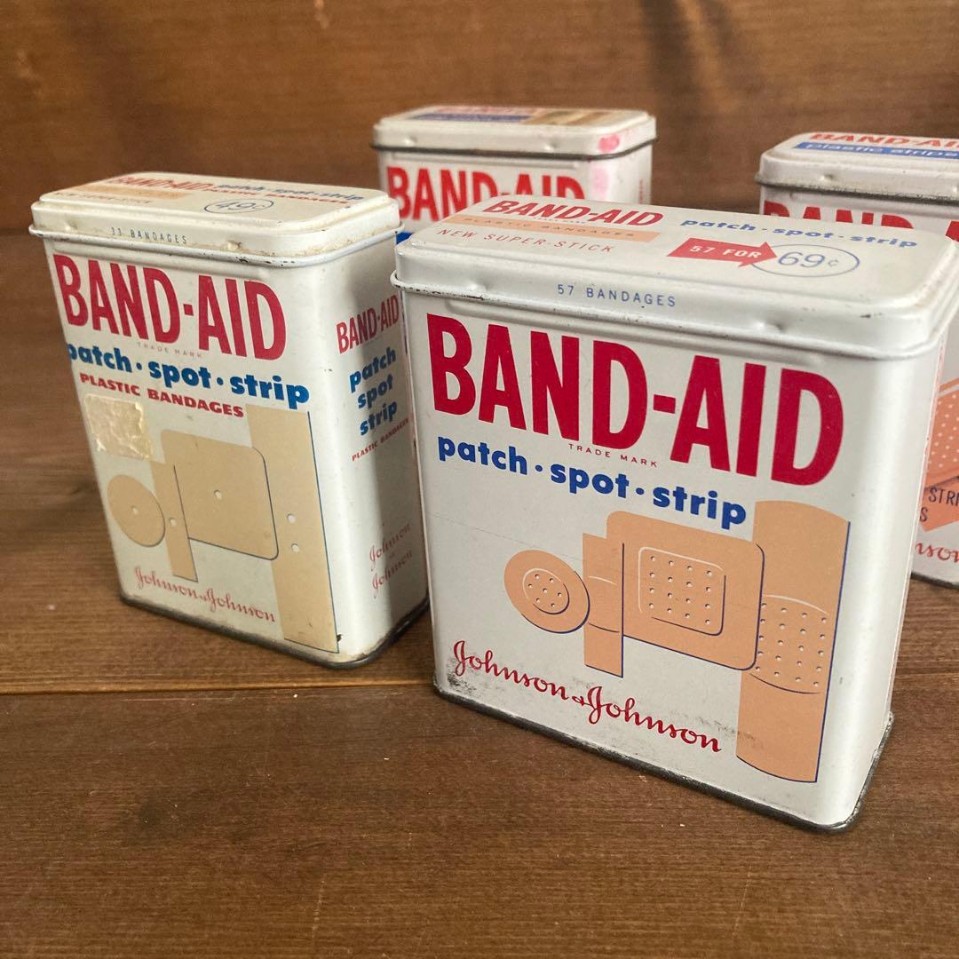 US Vintage ジョンソン&ジョンソン　バンドエイド缶60's 70's