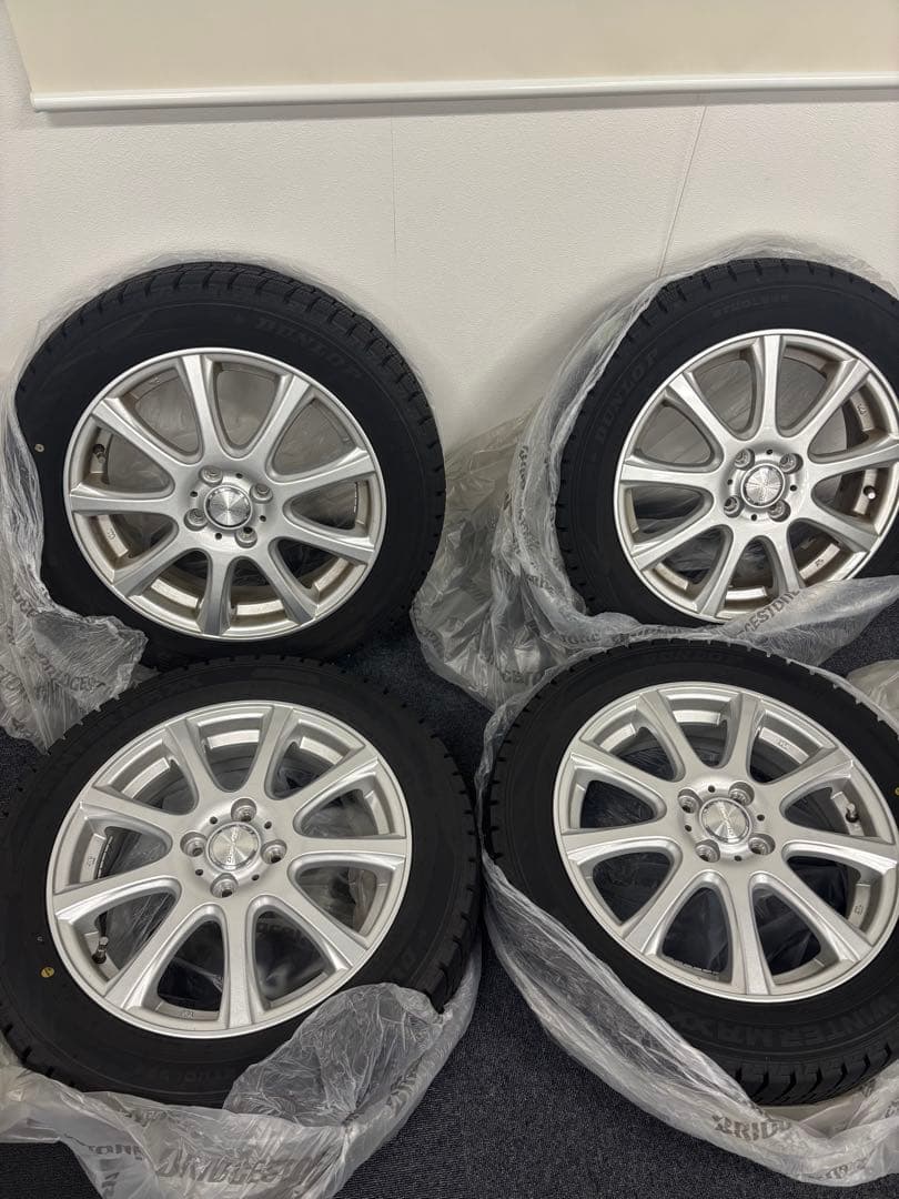 ①【おとーふちゃん】ダンロップ　スタッドレス&ホイール4本セット